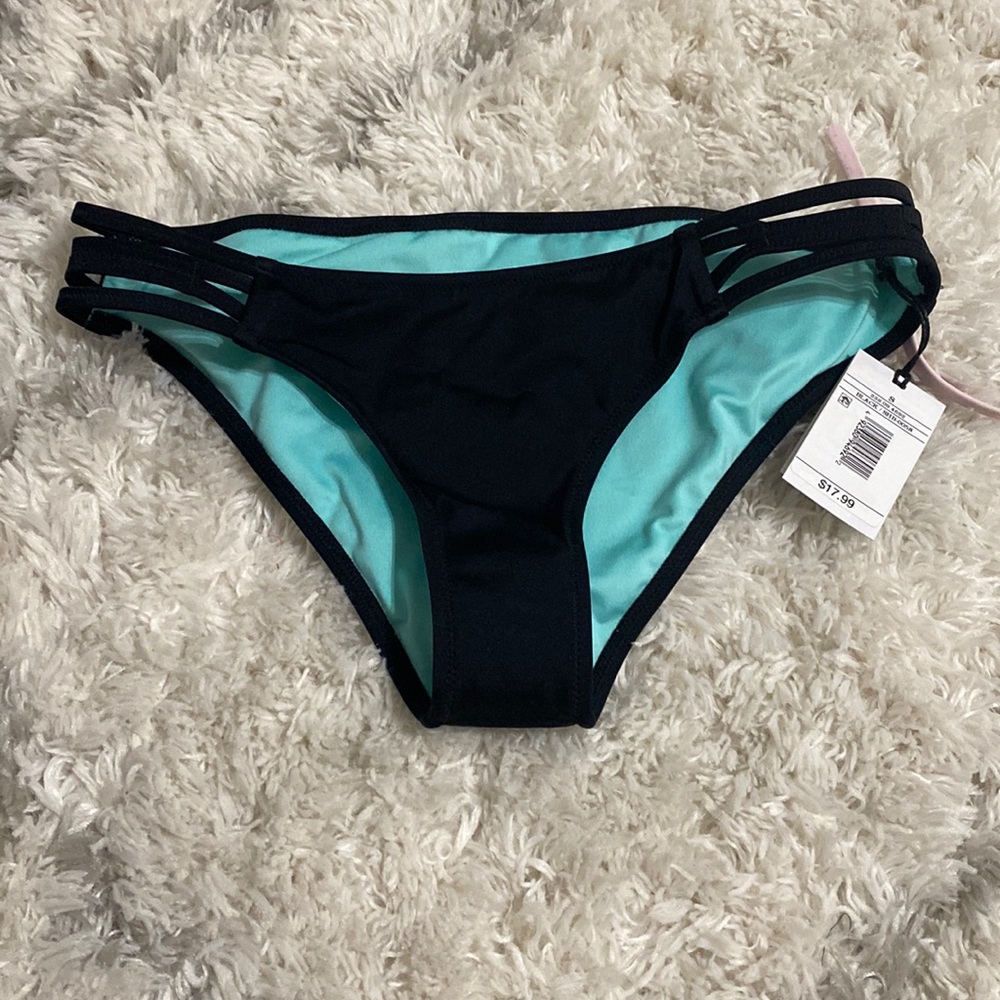 Black Strappy Bikini Bottom